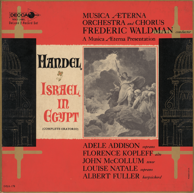 Handel: Israel In Egypt (Compliete Oratio) : Georg Friedrich Händel ...